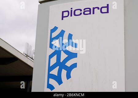 Bordeaux, Aquitanien / Frankreich - 11 18 2019 : Picard-Logo-Shop-Shop-Shop-Shop-Shop-Shop-Hersteller-Vertrieb Tiefkühlprodukte Stockfoto