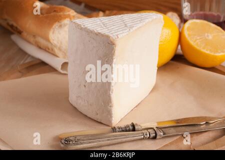 Vignotte ein Vollfett französische Käse in der Region Champagne-Ardenne der Normandie Stockfoto