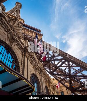 Blick auf die Straße von Vegas Stockfoto
