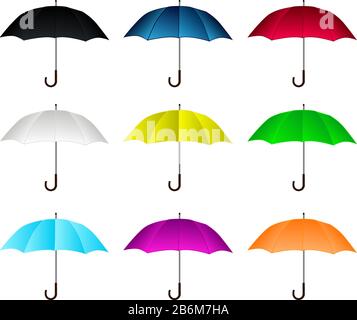 Regenschirm-set Stock Vektor