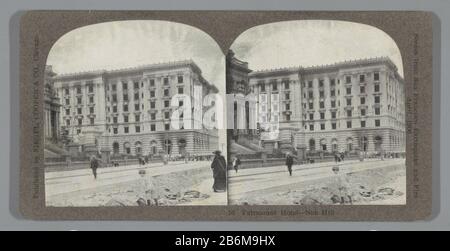 Fairmount Hotel na de aardbeving in San Francisco Fairmount Hotel-Nob Hill (Titel op object) Szenen aus San Francisco Eartquake and Fire, April, 1906 (serietitel op object) Fairmount Hotel nach dem Erdbeben in San Francisco Fairmount Hotel Nob Hill (Titelobjekt) Szenen aus San Francisco Eartquake and Fire, April, 1906 (Serientitel Objekt) Eigenschaftstyp: Stereo-Foto mechanischer Druck Artikelnummer: RP-F -F11280 Aufschriften / Marken: Nummer, Nachdruck, gedruckt: '16' Stockfoto