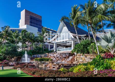 Außenansicht des Hilton Resort and Spa Hotels auf Marco Island. Stockfoto