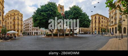 Nejmeh-Platz, Place de l'Etoile, Beirut, Libanon Stockfoto