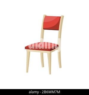 Cartoon Red Sessel . Vektorgrafiken Stock Vektor