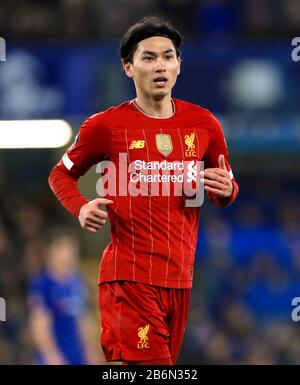 Liverpools Takumi Minamino Stockfoto