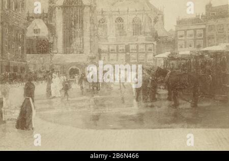 Fotoreproductie van schilderij Dam met paardentram door George Hendrik Breitner Foto Reproduktion des Gemäldes Dam mit Pferd von George Hendrik Breitner Immobilientyp: Fotos Artikelnummer: RP-F 00-598 Hersteller: Fotograf George Hendrik Breitner (möglich) Fotograf: Anonymer (möglicherweise) Ort Herstellung: Amsterdam Datum: 1886-1910 Physische Eigenschaften: Albumin-Druckmaterial: Papierkartontechnik: Albumindruck Abmessungen: Bild: H 174 mm × W 263 mm Motiv: Bild, Bild wo: Staudamm Stockfoto