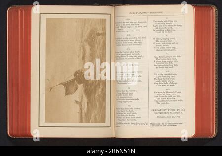 Fotoreproductie van vermoedelijk een schilderij van boten op een ruwe zee Fotoreproductie van vermoedelijk een schilderij van boten op een ruwe zee Objekt Typ : foto reproductie bladzijde Objectnummer: RP-F-2001-7-94-7 Hersteller : fotograaf: John Payne: Jennij van snij: Jennij van: 1885 - ca. Material: Fotopapier Techniek: Albuminedruk Abmessungen: Foto: H 83 mm × b 142 mmToelichtingFoto tegenover pagina 537. Betrifft: Sturm auf Seeschiff, Segelboot Stockfoto