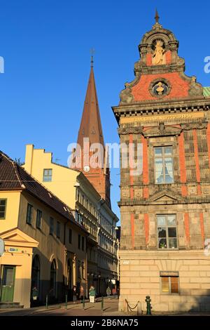 Rathaus am Stortorget-Platz, Altstadt, Malmö, Schweden Stockfoto