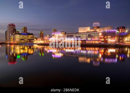 MediaCityUK und The Lowry, Salford Quays, Greater Manchester Stockfoto