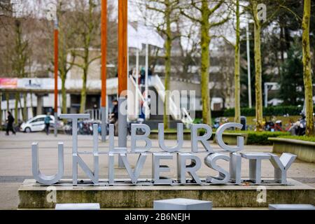 Tilburg, Niederlande. März 2020. Tilburg, Leere Stadt Tilburg wegen Corona Virus, 11-03-2020. Die Universität Tilburg ist wegen des Corona-Virus fast leer. Vorträge werden, wo möglich, per Livestream gehalten. Credit: Pro Shots/Alamy Live News Stockfoto