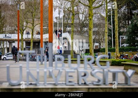 Tilburg, Niederlande. März 2020. Tilburg, Leere Stadt Tilburg wegen Corona Virus, 11-03-2020. Die Universität Tilburg ist wegen des Corona-Virus fast leer. Vorträge werden, wo möglich, per Livestream gehalten. Credit: Pro Shots/Alamy Live News Stockfoto