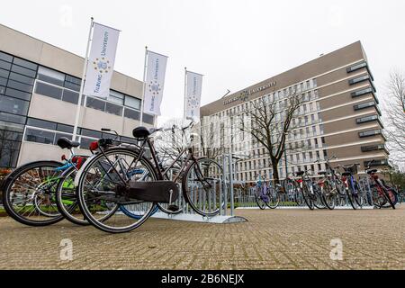 Tilburg, Niederlande. März 2020. Tilburg, Leere Stadt Tilburg wegen Corona Virus, 11-03-2020. Die Universität Tilburg ist wegen des Corona-Virus fast leer. Vorträge werden, wo möglich, per Livestream gehalten. Credit: Pro Shots/Alamy Live News Stockfoto