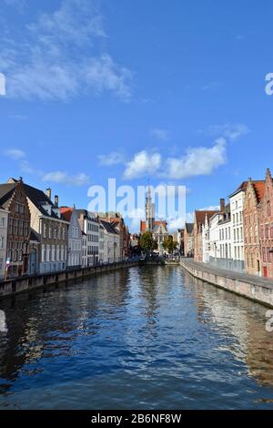 Brücke in 'The Nun Story', Brüggen, Belgien Stockfoto
