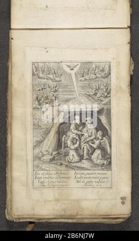 Geboorte van Christus Vita Deiparae Virginis Mariae (serietitel) Leven van de maagd Maria (serietitel) Geburt Vita Deiparae Virginis Mariae (Serientitel) Leben der Jungfrau Maria (Serientitel) Eigentyp: Bilderalbum-Blatt Artikelnummer: RP-P-2012-79-114 Catalogusentie: 797 Beschreibung: Hollo-Folie: Beschriftung: 797 Maria ist mit dem Christuskind auf dem Schoß im Stall in Bethlehem. Zwei Engel knieten in Anbetung des Christuskindes und hielten die Hand Josefs. Im Hintergrund die Proklamation an die Hirten. Stockfoto