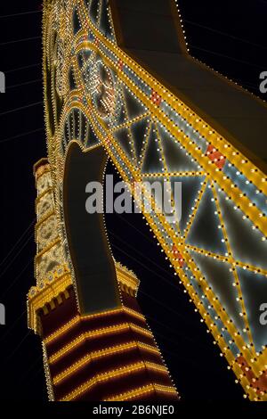 Feria de Abril Gate, Sevilla, Spanien Stockfoto