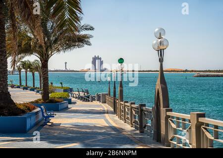 Die Corniche von Abu Dhabi Stockfoto
