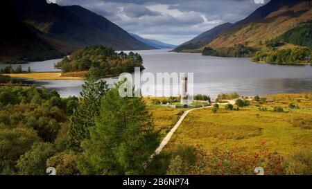 Europa, Schottland, Großbritannen, England, Landschaft, Glenfinnan Monument, Stockfoto