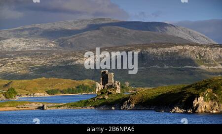 Europa, Schottland, Großbritannen, England, Landschaft, Schloss Ardvreck, Stockfoto