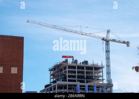 Hochhausbau in Greenville, South Carolina Stockfoto