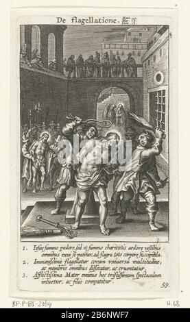 Geseling van Christus De flagellatione (titel op object) Vitae passionis et mortis Jesus Christus (serietitel) Flagging of ChristusDe flagellatione (title object) Vitae passionis et mortis Jesu Christ (series title) Property Type: Picture book Illustration Serial Nr. 59 / 76Objectnummer: RP-P Catalunestein / 1668 holländische Marken: Hollogstein Sammlermarke, links, gestempelt: Lugt 240 Hersteller: Druckmaschine: Boëtius Adamsz. Bolswertnaar eigenes Design: Boëtius Adamsz. Bolswertuitgever: Hendrik Aertsens Herstellung: Antwerpen Datum: 1590 - 1622 und / oder 1622 Physisch Stockfoto