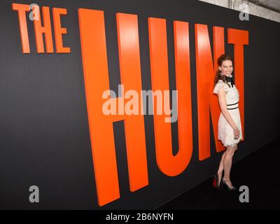 9. März 2020, Hollywood, Kalifornien, USA: Schauspielerin HILARY SWANK besucht Universal's "The Hunt" Special Screening bei ArcLight Hollywood. (Bild: © Billy Bennight/ZUMA Wire) Stockfoto