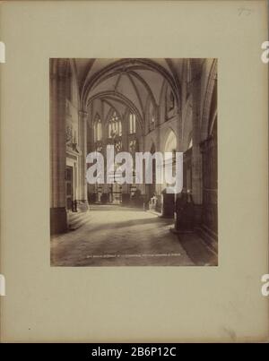 Titel der niederländischen Identifizierung: Gewölbe mit Rippen, die sternförmig in der Kathedrale nach Burgos Burgos konvergieren. - Int. de la Cathédrale [(...)] (Titelobjekt) Objekttyp: Fotos Artikelnummer: RP-F 00-8037 Aufschriften / Marken: Number, recto '958' Sammlermarke, verso, gestempelt: Lugt 3937 Hersteller: Fotograf: Anonymer Ort Herstellung : Kathedrale Burgos: CA. 1875 - ca. 1900 Physikalische Merkmale: Albumindruckstoffe: Pappe Papiertechnik: Albumin Druckabmessungen: Foto: H 285 mm × W 225 mm Betreff: Teile des Kircheninneren: Gewölbe wo: Kathedrale BurgosD Stockfoto