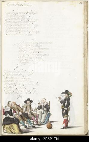 Gezelschap van vijf personen Company of three men and two women, Kissing, Drinking and Smoking; at a Trinklied to the Tune of 'Prince Roebert'. Hersteller: Künstlerin: Gesina Borchkalligraaf bei: Gesina ter Borch Herstellung: Zwolle dating: CA. 1654 - ca. 1658 Physikalische Merkmale: Stift in Braun, Pinsel in Schwarz und Farbe, einige Teile durch Silber und Gold erhöht: Papierstift (Feder) Tinte Aquarelltechnik: Pinsel/Kalligraphie Abmessungen: Blatt: H 313 mm × W 204 mm Stockfoto