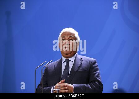 11.03.2020, Berlin, Deutschland, António Costa, Ministerpräsident von Portugal im Kanzleramt. Stockfoto