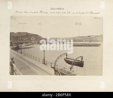 Fotos von einem Album mit 35 topografischen Bildern britischer Küstenstädte, wo: In Pen Militärverteidigungen durch eine französische Militair angezeigt werden. Hersteller : Fotograf: Anonymer Ort Herstellung: Großbritannien Datum: 1891 Physische Merkmale: Albumin Druckmaterial: Papierpapier Pappe Technik: Albumin Druckabmessungen: Foto: H 186 mm × W 291 mmOnderwerp Stockfoto