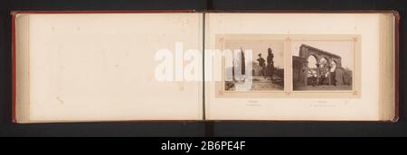 Blick auf die Al-Aqsa-Moschee Palästina - 178.- Mosquée El-Aksa (Titelobjekt) Objektart: Fotoseite Artikelnummer: RP-F 2001-7-1659-37 Hersteller: Fotograf Felix Bonfils dating: CA. - oder für 1878 Material: Papiertechnik: Albumindrucke Abmessungen: Foto: H 77 mm × W 93 mm Betreff: Tempel, Schrein  Islam Mohammedanismus Stockfoto