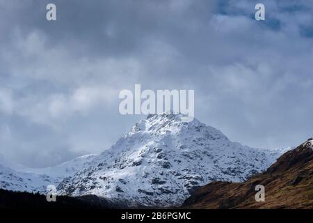 Ben Vane sah über Loch Lomond bei Inversnaid, Loch Lomond, Schottland Stockfoto