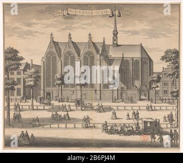 Blick auf die Klosterkirche am langen Voorhout in den Haag. Kirche mehrere Figuren und Koetsen. Hersteller: Druckmaschine: Anonym zur Zeichnung: Gerrit van Gießen (denkmalgeschütztes Gebäude) Herausgeber: Reinier Boitet (denkmalgeschütztes Gebäude) Herausgeber: Adrianus Douci Pietersz Anbieter von Privilegien unbekannt (Listed Property) Ort Herstellung: Auf Bestellung von: Der Haager Verleger: Delft Herausgeber: Amsterdam Datum: 1730 Material: Papiertechnik: Engra (Druckverfahren) / Radierung: Abmessungen: Blech: H 285 mm (teilweise innerhalb der Platte e Stockfoto