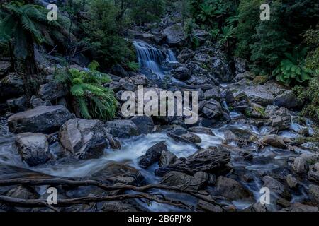 St. Columba Falls, Tasmanien Stockfoto