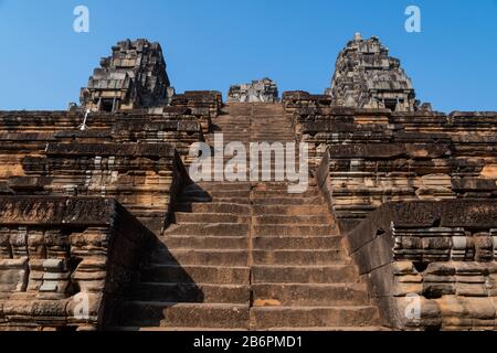 Der Tempel Ta Keo in der Nähe von Angkor Wat in Kambodscha Stockfoto