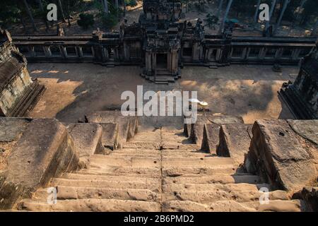 Der Tempel Ta Keo in der Nähe von Angkor Wat in Kambodscha Stockfoto