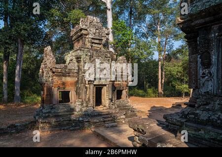 Chau Say Tevoda-Tempel in der Nähe von Angkor Wat in Kambodscha Stockfoto