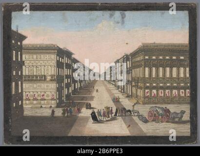 Gezicht op de Strada Nuova te Genua Veduta di Strada Nuova Ansicht der Strada Nuova nach GenuaVeduta di Strada Nuova Objektart: Druckoptik Bildnummer: RP-P-1934-17 Hersteller : Herausgeber: Familie Remondini (zugeordnet zu) Druckerhersteller: Anonymer Ort Herstellung: Verlag: Bassano del Grappa Drucken Autor: Italien Dating 1700 - 1799 Physische Merkmale: Farbige, ausgeschnittene und perforierte Ätzung auf Pappe eingeklebt; Bürste in roter Cutaway; behandeltes Papier und Pinsel in Farben auf der Verso von Material: Papierbrett zubereitetes Papier Aquarellbeschichtung Technik: Ätzung / Pinsel / Schneiden / Perfor Stockfoto