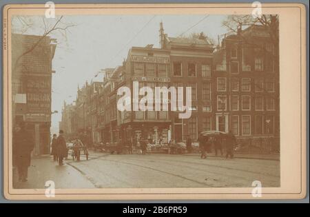 Gezicht op de Vijzelstraat vanaf de Keizersgracht in Amsterdam Gezicht op de Vijzelstraat vanaf de Keizersgracht in Amsterdam Objekttyp: Kabinetfoto Objectnummer: RP-F-00-746 Inscriptions / Merkens: Opschrift, verso, handgeschreven: "Oude Huzenstrazende de Vizgrar de Vizelgrar. Nachbroken ter Verzuchten van de Vijzelstraat.'naam, verso, gestempelt: 'Vosmaer' Hersteller: Fotograaf: Gebr. van R. (vermeld op object)uitgever: Gebr. van R. (vermeld op object)Plaats Herstellung: Amsterdam dating: CA. 1880 - ca. 1900 Material: Fotopapier karton Techniek: Da Stockfoto