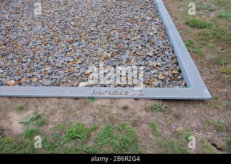 September 2019 im Konzentrationslager Sachsenhausen in Deutschland Stockfoto