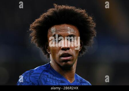 Willian von Chelsea - Chelsea gegen Liverpool, Die fünfte Runde des Emirates FA Cup, Stamford Bridge, London, Großbritannien - 3. März 2020 nur redaktionelle Verwendung - es gelten Einschränkungen für DataCo Stockfoto