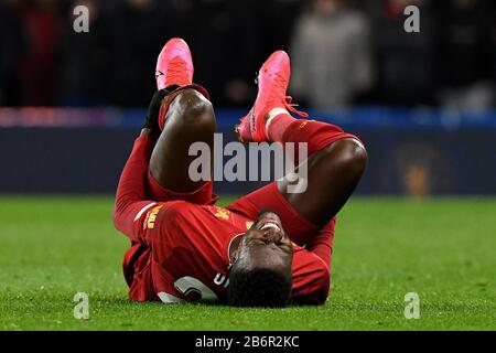 Divock Origi von Liverpool - Chelsea gegen Liverpool, Der Emirates FA Cup fünfte Runde, Stamford Bridge, London, Großbritannien - 3. März 2020 nur redaktionelle Verwendung - es gelten Einschränkungen für DataCo Stockfoto