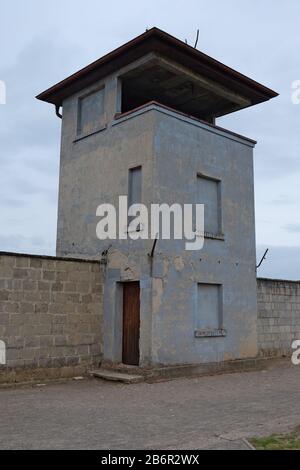 September 2019 im Konzentrationslager Sachsenhausen in Deutschland Stockfoto