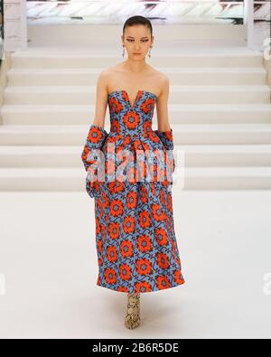 London, Großbritannien, 16. Februar 2020, Paul Costelloe auf der London Fashion Week Herbst Winter 2020, Herbst Winter 2020 auf der British Fashion Council Show Stockfoto