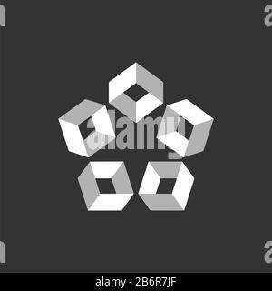 Star Box Icon Vector Logo Template Illustration Design EPS 10 Stockfoto