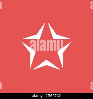 Design Mit Monochrom-Stern-Vektor-Logo-Schablone. Vektor EPS 10. Stockfoto
