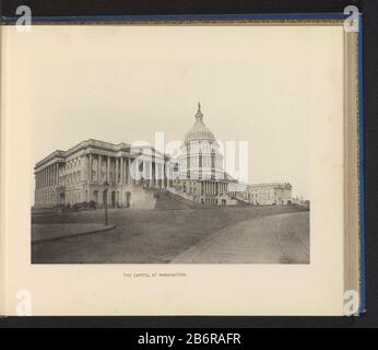 Gezicht op het Capitool in Washington DC Das Kapitol in Washington (titel op object) Blick auf das Kapitol in Washington DCThe Capitol in Washington (title object) Objekttyp: Fotomechanische Druckseite Artikelnummer: RP-F 2001-7-996-39 Hersteller: Schöpfer: Anonymer Ort Herstellung: Washington DC dating: Ca. 1883 - oder für 1893 Material: Papiertechnik: Lichtdruckmessungen: Aufgedruckt: H 140 mm × W 192 mm Betreff: Nationale Regierung wo: Kapitol (Washington DC) Stockfoto