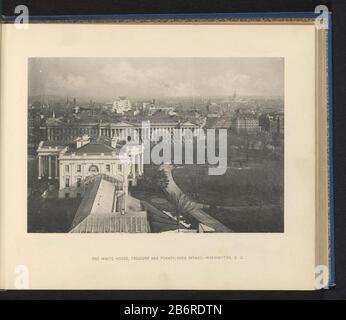 Gezicht op het Witte Huis in Washington DC The White House, Treasury and Pennsylvania Avenue - Washington, DC (titel op object) View of the White House in Washington DCThe White House, Treasury and Pennsylvania Avenue - Washington, DC (title object) Property Type: Fotomechanische Seite drucken Artikelnummer: RP-F 2001-7-996-40 Hersteller: Schöpfer: Anonymer Ort Herstellung: Washington DC dating: Ca. 1883 - oder für 1893 Material: Papiertechnik: Lichtdruckmessungen: Aufgedruckt: H 132 mm × W 192 mm Betreff: Nationale Regierung wo: Weißes Haus, Das (Washington DC) Stockfoto