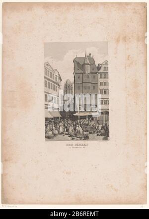 Blick auf das Haus namens großer Engel Frankfurt am Main der Markt in Frankfurt a / m (Titelobjekt) Objekttyp: Bild Artikelnummer: RP-P-1909-1739 Aufschriften / Marken: Sammlermarke, Verso, gestempelt: Lugt 2228 Hersteller: Druckerhersteller: Theophil Beck (denkmalgeschütztes Gebäude) zum Zeichnen von Karl Theodor Reiffenstein (denkmalgeschütztes Objekt) Ort Herstellung: Frankfurt am Main (möglich) Vom: 153-1903 Physikalische Merkmale: Aquatint und Ätzmaterial: Papiertechnik: Aquatint / Ätzmaße: Blatt: H 378 mm × W 273 mm Betreff: façade (oder Haus oder Gebäude) Teile von Kirche außen und Anhang Stockfoto