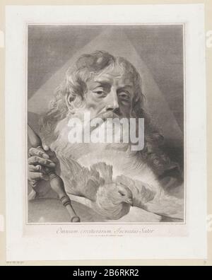 God de Vader traf duif Omnum creaturarum Increatus Sator (titel op object) Gott der Vater mit duifOmnum creaturarum Increatus Sator (title object) Objekttyp: Picture Artikelnummer: RP-P-ob-36.931 Aufschriften/Marken: Sammlermarke, Verso, gestempelt: Lugt 240 Hersteller: Druckmaschine Giovanni Marco Pitteri (denkmalgeschütztes Gebäude) zum Gemälde von Giovanni Battista Gazzetta (denkmalgeschütztes Eigentum) Träger des Privilemmas: Senat von Venedig (denkmalgeschütztes Eigentum) Ort Herstellung: Venedig Datum: 1712 - 1786 Physische Merkmale: Fahrzeugmaterial: Papiertechnik: Engraa (Druckverfahren) Abmessungen: Plattenkante: H 435 mm Stockfoto