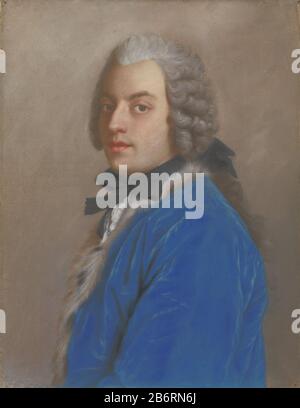 Graaf Francesco Algarotti Portret van Graaf Francesco Algarotti, SK-A-234 Porträt von Graf Francesco Algarotti (1712- 64). Venetian Literary am Hofe von Friedrich dem Großen. Auf halber Länge, links, aanziend. Teil der Sammlungs-Pastelle. Hersteller: Künstler: Jean-Etienne Liotard dating: 1745 Physische Merkmale: Pastell auf Pergamentmaterial: Pergamentmaße: Stütze: H 42 cm. B × 32,5 cm Gesamt: G 2,4 kg (inkl. Liste und 2 mm Glas) Betreff: Historische Personewie: Francesco Algarotti Stockfoto